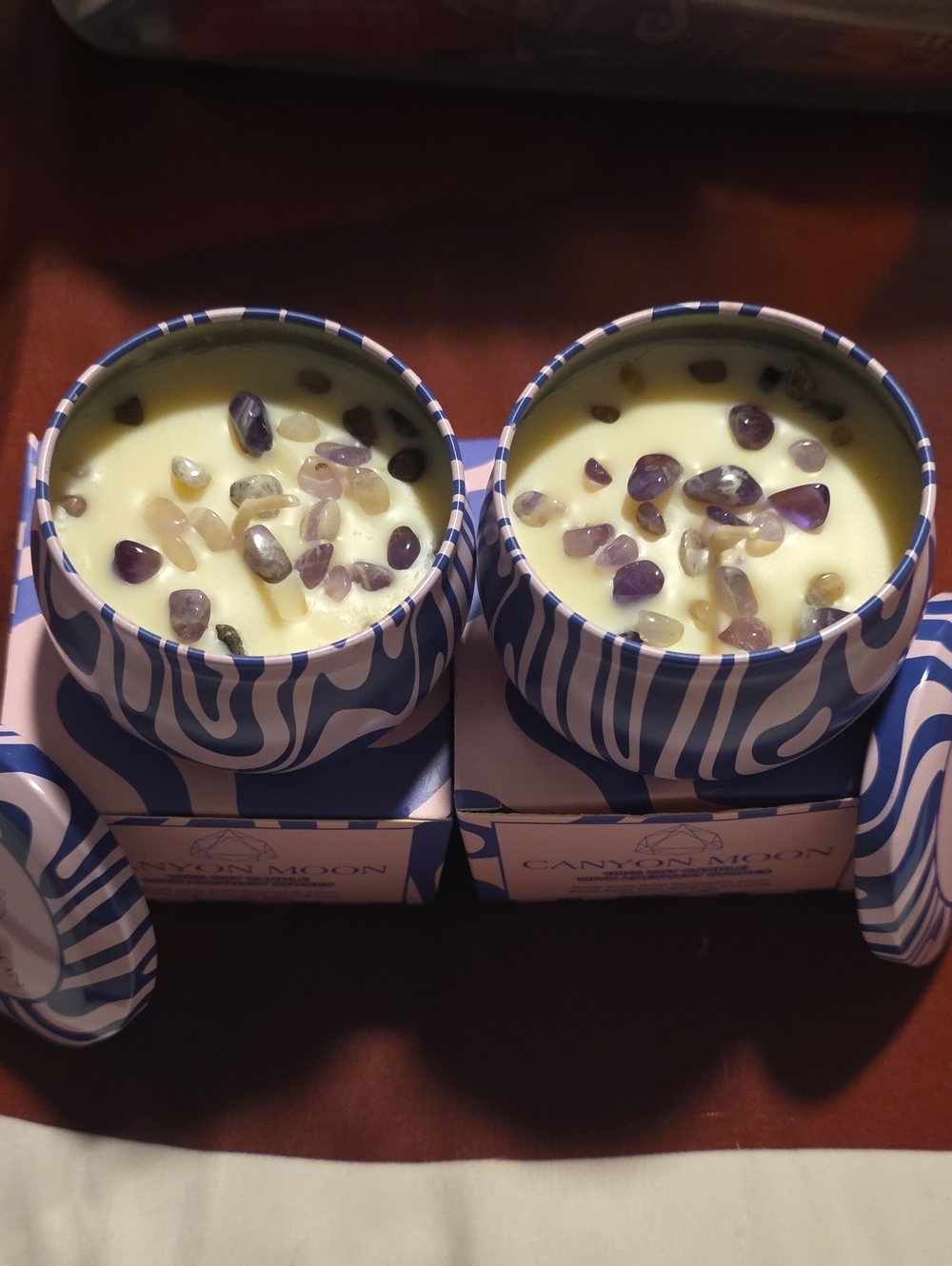 ✨ Canyon Moon Amethyst Crystal Infused Soy Candle Bundle (Set of 2) ✨
